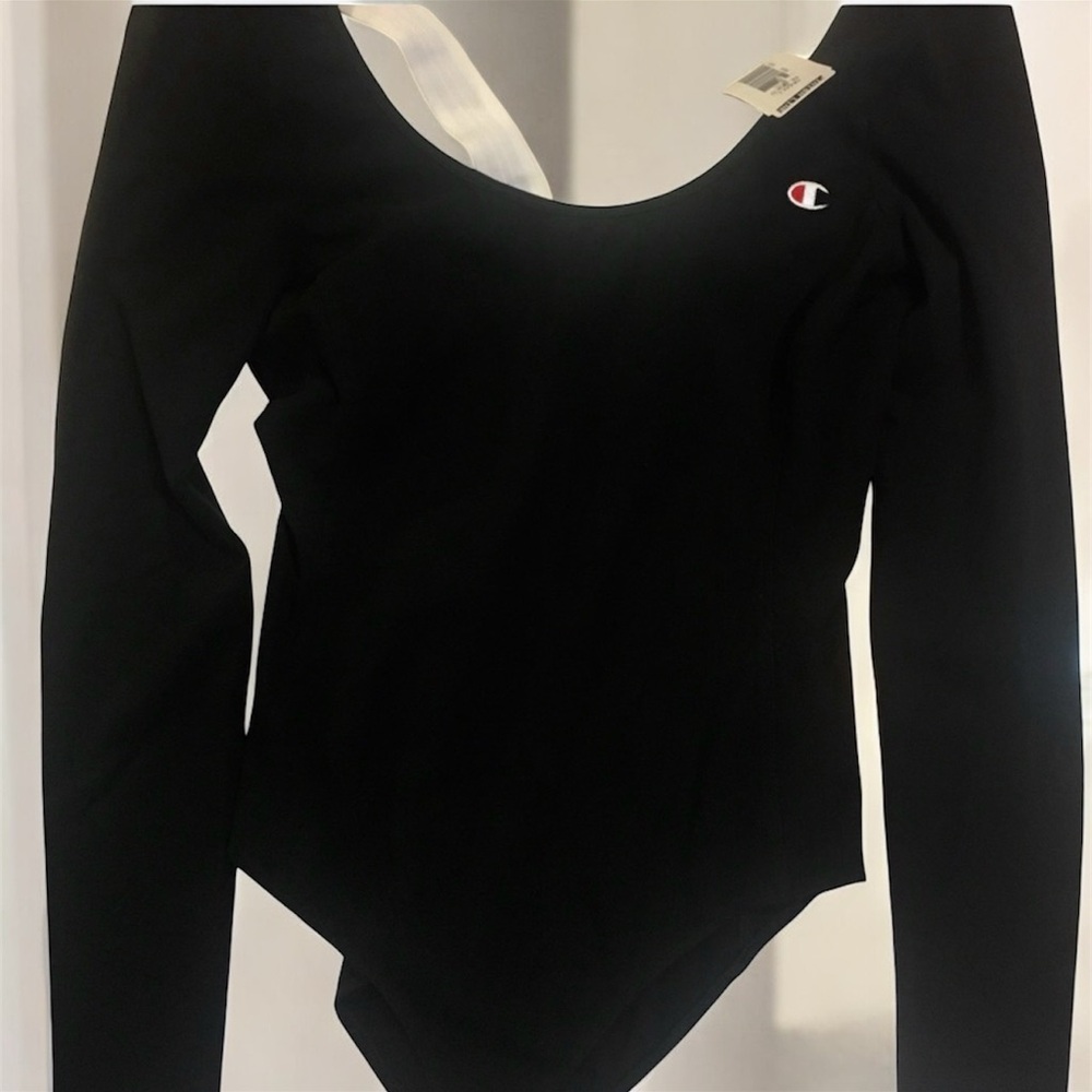Champion women’s black long sleeve bodysuit